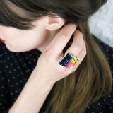 Taratata Automne Hiver 2016 Bague Pop Art Multi Taratata Automne Hiver 2016 Bague Pop Art Multi