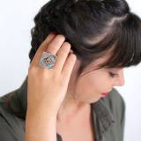 Taratata Bijoux Hiver 2017 Bague Karavane Argent Multicolore Taratata Bijoux Hiver 2017 Bague Karavane Argent Multicolore