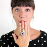 Taratata Bijoux Hiver 2017 Bague Tortilla Argent Blanc Taratata Bijoux Hiver 2017 Bague Tortilla Argent Blanc