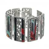 Taratata Bijoux Hiver 2017 Bracelet Chinchilla Argent Multicolore Taratata Bijoux Hiver 2017 Bracelet Chinchilla Argent Multicolore