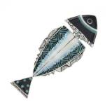 Taratata Bijoux Hiver 2017 Broche Bonita Argent Bleu Taratata Bijoux Hiver 2017 Broche Bonita Argent Bleu