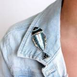 Taratata Bijoux Hiver 2017 Broche Bonita Argent Bleu Taratata Bijoux Hiver 2017 Broche Bonita Argent Bleu