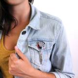 Taratata Bijoux Hiver 2017 Broche Chinchilla Argent Multicolore Taratata Bijoux Hiver 2017 Broche Chinchilla Argent Multicolore