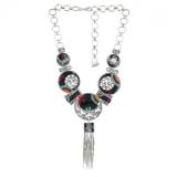 Taratata Bijoux Hiver 2017 Collier Chinchilla Argent Multicolore Taratata Bijoux Hiver 2017 Collier Chinchilla Argent Multicolore