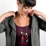 Taratata Bijoux Hiver 2017 Collier Filipendule Bronze Multicolore Taratata Bijoux Hiver 2017 Collier Filipendule Bronze Multicolore