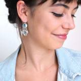 Taratata Bijoux Hiver 2017 Dormeuses Bonita Argent Bleu Taratata Bijoux Hiver 2017 Dormeuses Bonita Argent Bleu