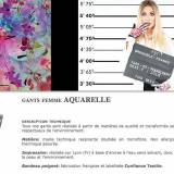 Fst Gants Femme Aquarelle Fst Gants Femme Aquarelle