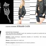 Fst Gants Femme Strass Cats Fst Gants Femme Strass Cats