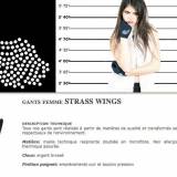 Fst Gants Femme Strass Wings Fst Gants Femme Strass Wings