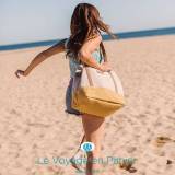 Le Voyage en Panier Sac Cabas de Plage Nelson Bicolore Les Hesperides Angouleme