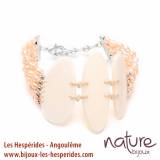 Valkyrie Gros Bracelet 3 Elements Os Perles