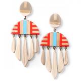 Nature Bijoux Boucle Oreilles Bambou Pampilles Xl