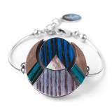 Nature Bijoux Khatam Silver Boucles Oreilles Bracelet Semi Rigide