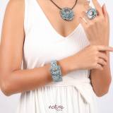 Nature Bijoux Collection Bleu Nuit Termitiere et Resine Bleue