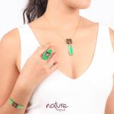 Nature Bijoux Collection Precious Savana Coquillage Capiz Nacre Brune