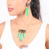 Nature Bijoux Collection Precious Savana Coquillage Capiz Nacre Brune