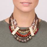 Nature Bijoux Desertigo Collier 8 Matieres Naturelles
