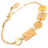 Nature Bijoux Oro Bracelet 5 Elements de Nacre Doree
