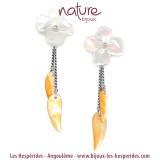 Nature Bijoux Collection Fleurs de Nacre Boucles D Oreilles