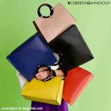 Roberta Gandolfi Sac en Cuir Ischia