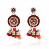 Gas Bijoux Boucles Oreille Stella Pompon Argent
